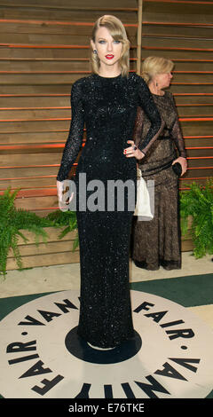 2014 Vanity Fair Oscar Party im Sunset Tower in West Hollywood - Ankünfte mit statt: Taylor Swift wo: Los Angeles, California, Vereinigte Staaten von Amerika bei: 2. März 2014 Stockfoto