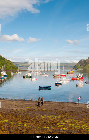 Hafen von Portree (Port Righ), Isle Of Skye, Schottland, Vereinigtes Königreich Stockfoto