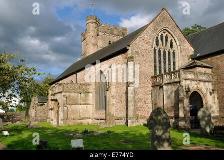 Das Priorat St. Marienkirche, Usk, Monmouthshire Stockfoto