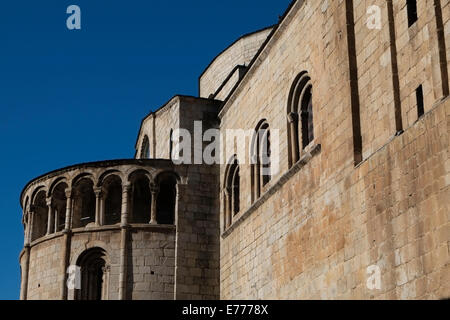 Die Kathedrale Santa Maria Urgell oder die Kathedrale von Urgel in der Stadt von la Seu Urgell in Lleida Provinz Katalonien Spanien Stockfoto