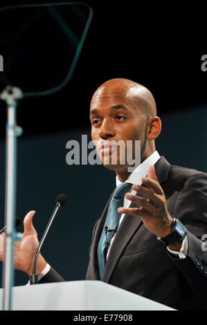 Liverpool, Vereinigtes Königreich. 8. Sep, 2014. Chuka Umunna anlässlich der TUC Konferenz BT Convention Centre Liverpool Chuka ist Schatten-Wirtschaftsminister für die Labour party Credit: Della Batchelor/Alamy Live News Stockfoto