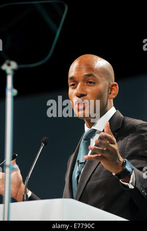 Liverpool, Vereinigtes Königreich. 8. Sep, 2014. Chuka Umunna anlässlich der TUC Konferenz BT Convention Centre Liverpool Chuka ist Schatten-Wirtschaftsminister für die Labour party Credit: Della Batchelor/Alamy Live News Stockfoto