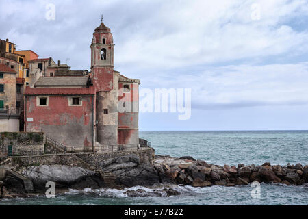 Tellaro, Golfo dei Poeti, Kirche Stockfoto