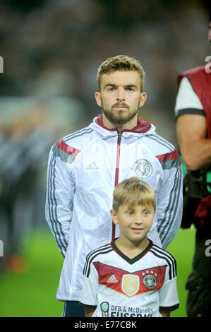 Dortmund, Deutschland. 07. Sep, 2014. Schottlands James Morrison ist vor der EM-Qualifikationsspiel zwischen Deutschland und Schottland im Signal-Iduna-Stadion in Dortmund, Deutschland, 7. September 2014 abgebildet. Foto: Jonas Guettler/Dpa/Alamy Live News Stockfoto