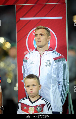 Dortmund, Deutschland. 07. Sep, 2014. Schottlands Darren Fletcher ist vor der EM-Qualifikationsspiel zwischen Deutschland und Schottland im Signal-Iduna-Stadion in Dortmund, Deutschland, 7. September 2014 abgebildet. Foto: Jonas Guettler/Dpa/Alamy Live News Stockfoto