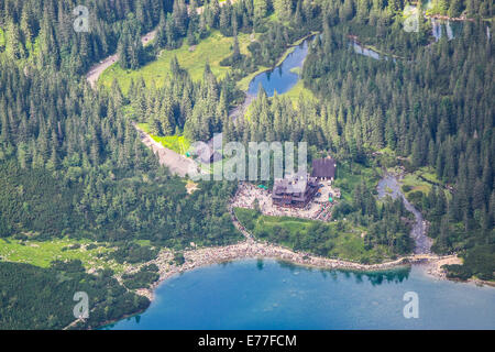 Lake Morskie Oko (Auge des Meeres), Zakopane, Karpaten, Polen, Europa Stockfoto