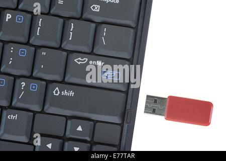 Eine Nahaufnahme von einem USB-stick Stockfoto