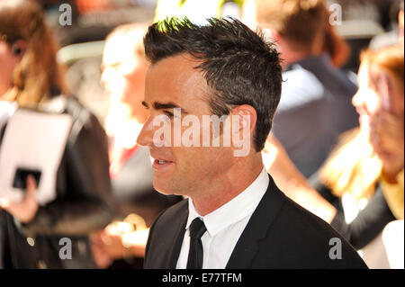 Toronto, Ontario, Kanada. 8. Sep, 2014. Schauspieler JUSTIN THEROUX besucht die "Kuchen" Premiere während der 2014 Toronto International Film Festival im The Elgin am 8. September 2014 in Toronto, Kanada. Bildnachweis: Igor Vidyashev/ZUMA Draht/Alamy Live-Nachrichten Stockfoto