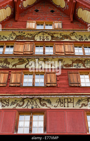 Rotes Haus Gebaude Das Ehemalige Gasthof Engel Hotel Langenegg