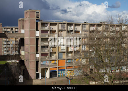 Park-Hill-Wohnungen in Sheffield, South Yorkshire Stockfoto