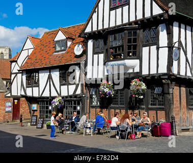 Cafe in Newgate, York, North Yorkshire Stockfoto