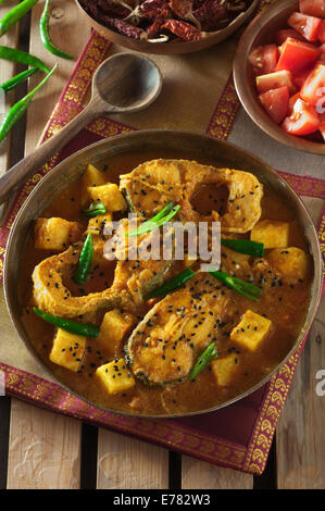 Macher Jhol. Beliebte Fischcurry Bengal Indien Stockfoto