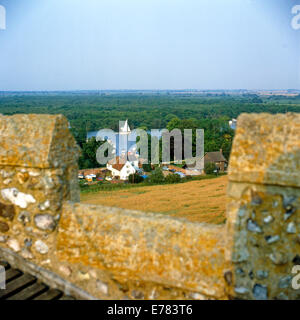 Malthouse breit, Norfolk, vom Turm der St. Helena Kirche, Ranworth Stockfoto