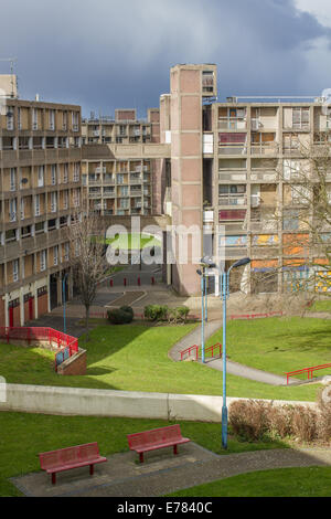 Park-Hill-Wohnungen in Sheffield, South Yorkshire Stockfoto