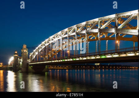 Piter die erste Brücke in Sankt-Petersburg, Russland Stockfoto