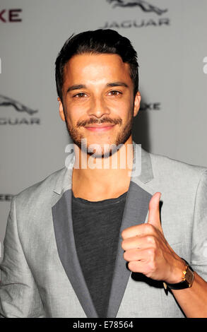 London, UK. 08. Sep, 2014. Kostja Ullmann besuchen Jaguar Launch am Earls Court Exhibition Centre London 8. September 2014. Bildnachweis: Peter Phillips/Alamy Live-Nachrichten Stockfoto