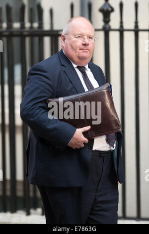 London, UK. 09. Sep, 2014. Communities Secretary Eric Pickles kommt es zu einer Kabinettssitzung in 10 Downing Street, am Dienstag, 9. September 2014 statt. Bildnachweis: Heloise/Alamy Live-Nachrichten Stockfoto