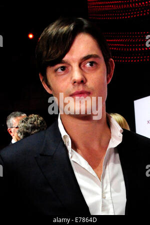 London, UK. 08. Sep, 2014. Sam Riley besuchen Jaguar Launch am Earls Court Exhibition Centre London 8. September 2014. Bildnachweis: Peter Phillips/Alamy Live-Nachrichten Stockfoto