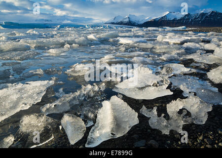 Gletscherlagune Jökulsárlón, Ost-Island Stockfoto