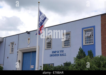 HMP & YOI Swinfen Hall Gefängnis rugby Stockfoto