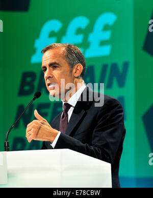 Liverpool, Vereinigtes Königreich. 9. September 2014.  Mark Carney Gouverneur der Bank von England an der TUC Konferenz BT Convention Centre Liverpool Kredit sprechen: Della Batchelor/Alamy Live-Nachrichten Stockfoto