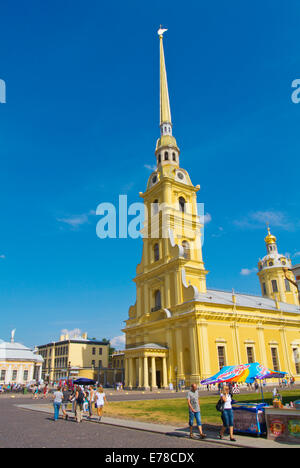 Peter and Paul Cathedral, Petropavlovskaya Krepost, Peter und Paul Festung, Sankt Petersburg, Russland, Europa Stockfoto