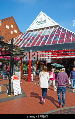Einkaufszentrum Marktplatz Cannock Staffordshire UK Stockfoto