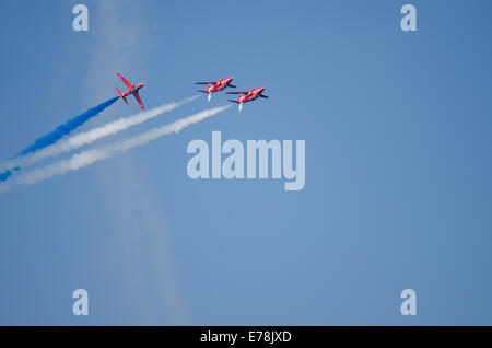 Royal Air Force Red Arrows anzeigen Team Stockfoto