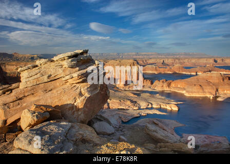 Padre Bay und Lake Powell von Alstom Punkt, Glen Canyon National Recreation Area Utah Stockfoto