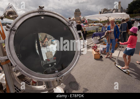 Antiquitäten Fayre in St Malo, Frankreich Stockfoto