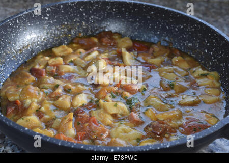 Sauce mit Steinpilzen Stockfoto