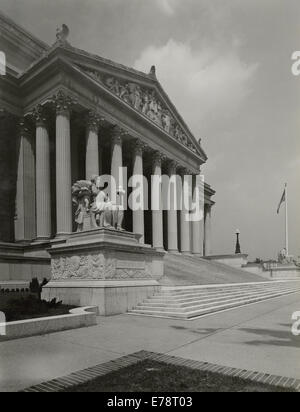 Foto von der National Archives Gebäude Constitution Avenue Portikus, Stockfoto