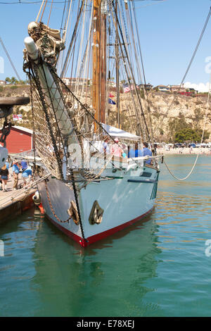 Die Brigantine angedockt Irving Johnson am 30. jährlichen Toshiba groß Schiffe-Festival in Dana Point Harbor Southern California Stockfoto