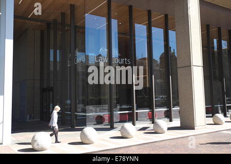 Gerichtsstände in der macquarie Street, Sydney, New South wales, Australien Stockfoto