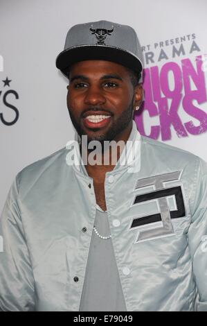 Los Angeles, CA, USA. 9. September 2014. Jason Derulo im Ankunftsbereich für Macys Pass präsentiert Glamorama 2014, erstellen Nachtclub, Los Angeles, CA 9. September 2014. Bildnachweis: Elizabeth Goodenough/Everett Collection/Alamy Live-Nachrichten Stockfoto