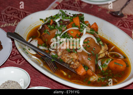 geschmortes Schweinefleisch Stockfoto