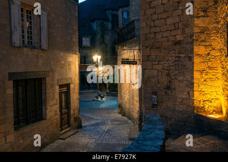 Place du Marché-Aux-Ojes oder Geesemarket Platz, Sarlat la Caneda, Périgord Noir, Dordogne, Aquitaine, Frankreich Stockfoto