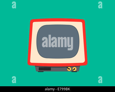 Retro-tv Stockfoto