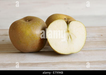 Apple Sorte Malus Domestica Egremont Rotbraun Stockfoto