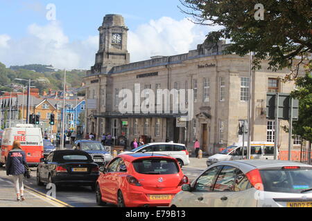 JD-Gasthaus 'yr Hen Orsaf' in Aberystwyth West Wales Stockfoto