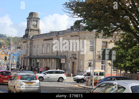 JD-Gasthaus in Aberystwyth "YR HEN ORSAF" Stockfoto