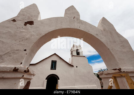 Kirche von San Pedro de Atacama, San Pedro de Atacama, Chile. Stockfoto