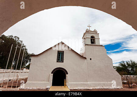 Kirche von San Pedro de Atacama, San Pedro de Atacama, Chile. Stockfoto