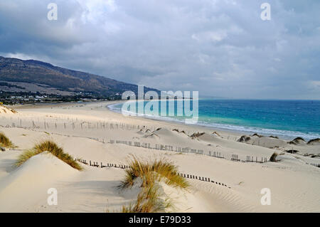 Playa Punta Paloma, Strand, Tarifa, Costa De La Luz, Provinz Cadiz, Andalusien, Spanien Stockfoto