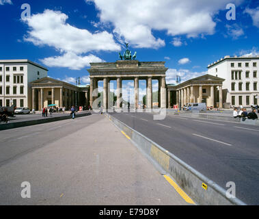 Brandenburger Tor Paris Platz Berlin Deutschland Stockfoto