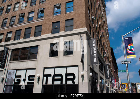 G-Star speichern im New Yorker Stadtteil Soho Stockfoto