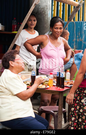 Lebensmittel Verkäufer, Barangay Pasil, Cebu City, Philippinen Stockfoto