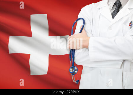 Konzept des nationalen Gesundheitssystems - Schweiz Stockfoto