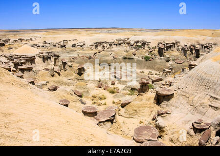 Blick über die hoodoos Stockfoto