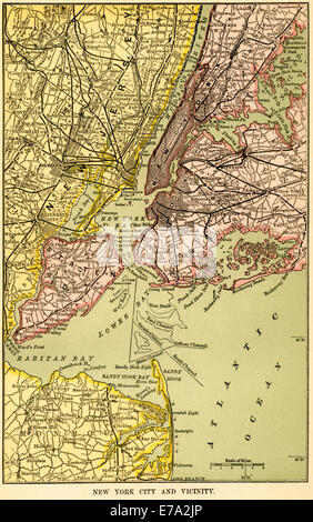 Stadtplan New York City, 5 Bezirke Vektor Abbildung - Bild: 96927034